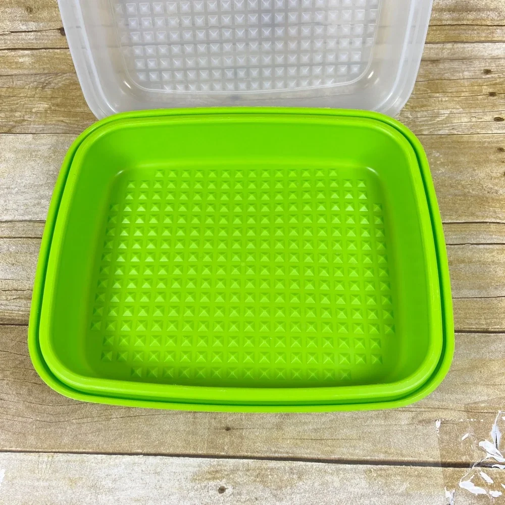 Tupperware Season-Serve Large  Marinating Container  Lime Green 1294-8 10